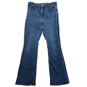 Lee Womens Jeans Size 14 Medium Wash Bootcut Leg Blue Denim Classic Casual